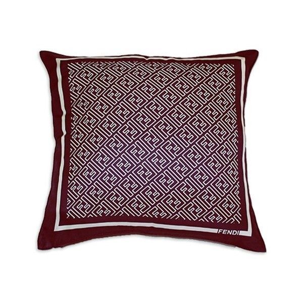 Fendi Logo Silk Pillow (7.305 NOK) вќ¤ liked on Polyvore featuring home, home de... -   12 home accessories Logo polyvore ideas