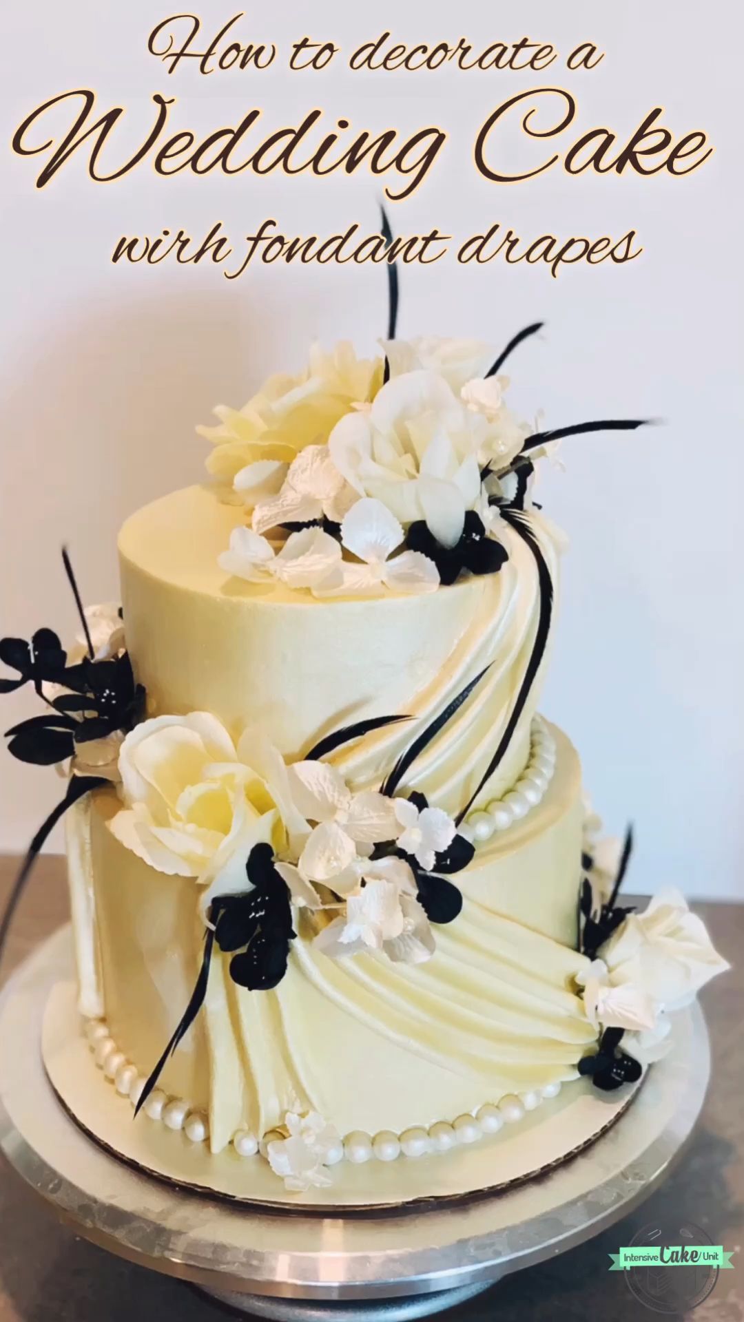 Fondant Drape Wedding Cake -   13 cake Beautiful fondant ideas