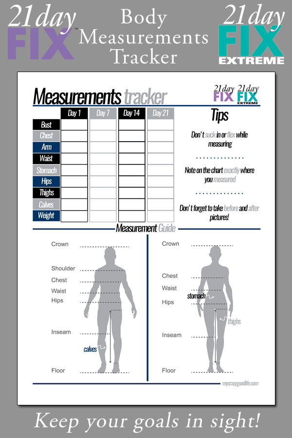 21 day fix body measurements tracker -   13 fitness Tracker body measurements ideas