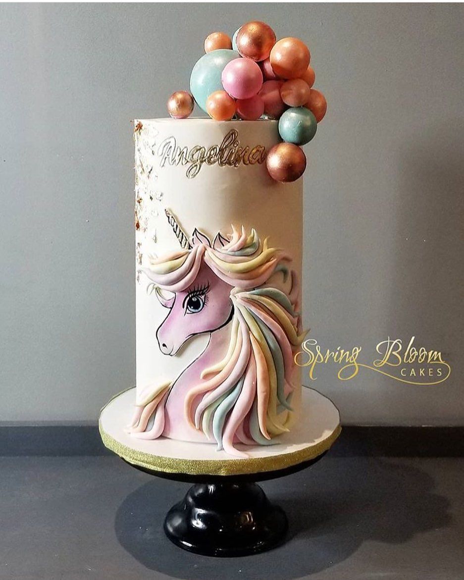 The Party Bebe - Emily Jabour on Instagram: “рџ’— How stunning is this рџ¦„ cake by @springbloomcakes! The cascading chocolate balls are the sweetest touch too! Wishing you a sweet and happy…” -   14 cake Art horse ideas