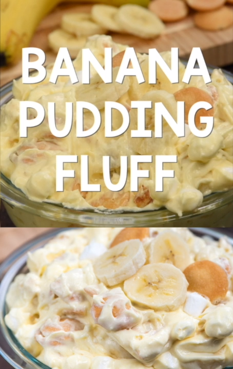 Banana Pudding Fluff Salad -   14 desserts No Bake banana ideas