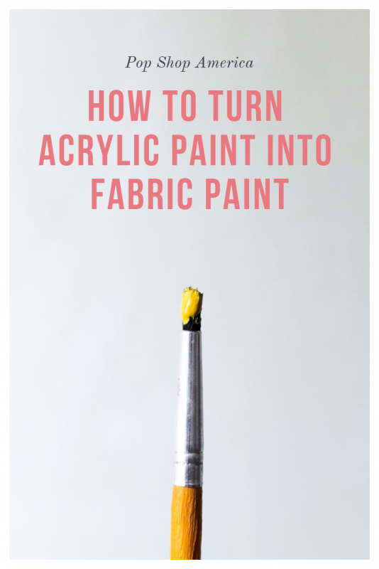How to Turn Acrylic Paint into Fabric Paint -   14 DIY Clothes Paint tutorials ideas