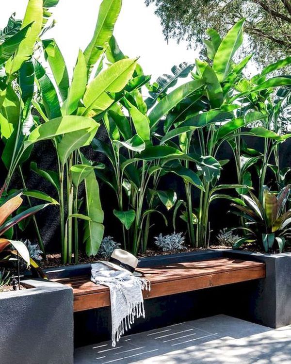 35 Creative Garden Bench Ideas For Your Cozy Spot | Home Design And Interior -   14 garden design Tropical backyards ideas