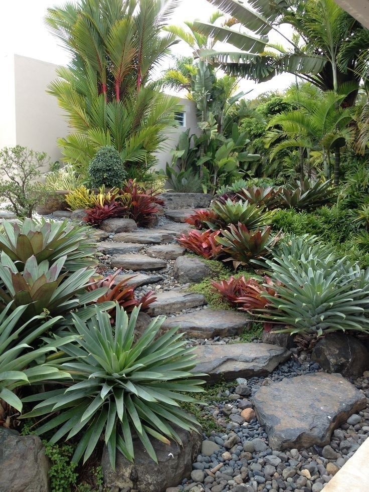 53 Best Backyard Garden Landscaping and Design Ideas -   14 garden design Tropical backyards ideas