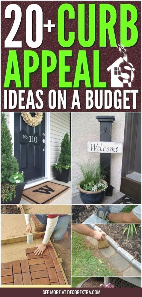 20+ Easy DIY Curb Appeal Ideas On A Budget That Will Totally Transform Your Home -   14 planting Outdoor curb appeal ideas