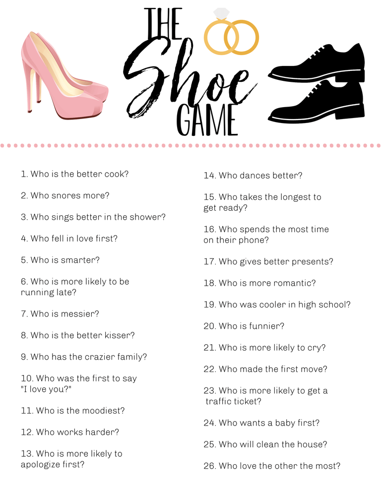 Wedding Shoe Game -   14 wedding Games shoe ideas