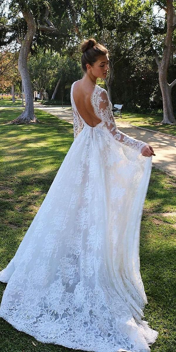 24 Modern Wedding Dresses From Top USA Designers | Wedding Dresses Guide -   14 wedding Modern lace sleeves ideas