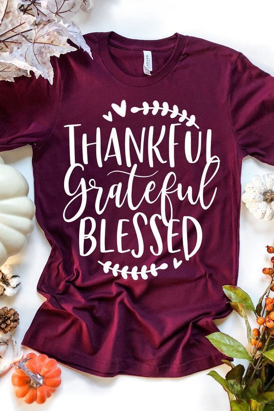 Thankful Grateful Blessed T-Shirt VL14N -   15 DIY Clothes Fall t shirts ideas