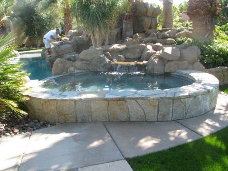 Swimming Pool And Hot Tub Designs -   15 garden design Pool hot tubs ideas