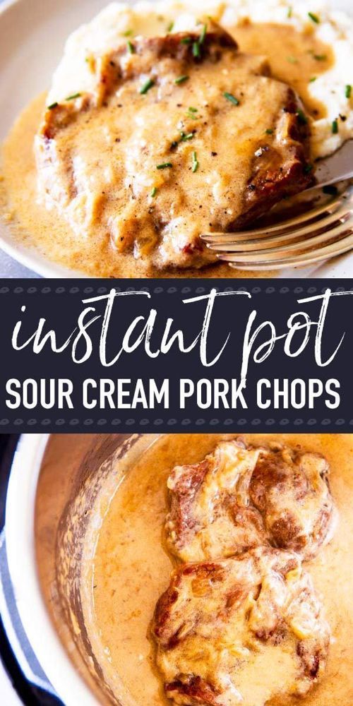 Instant Pot Sour Cream Pork Chops -   15 healthy recipes Salmon sour cream ideas