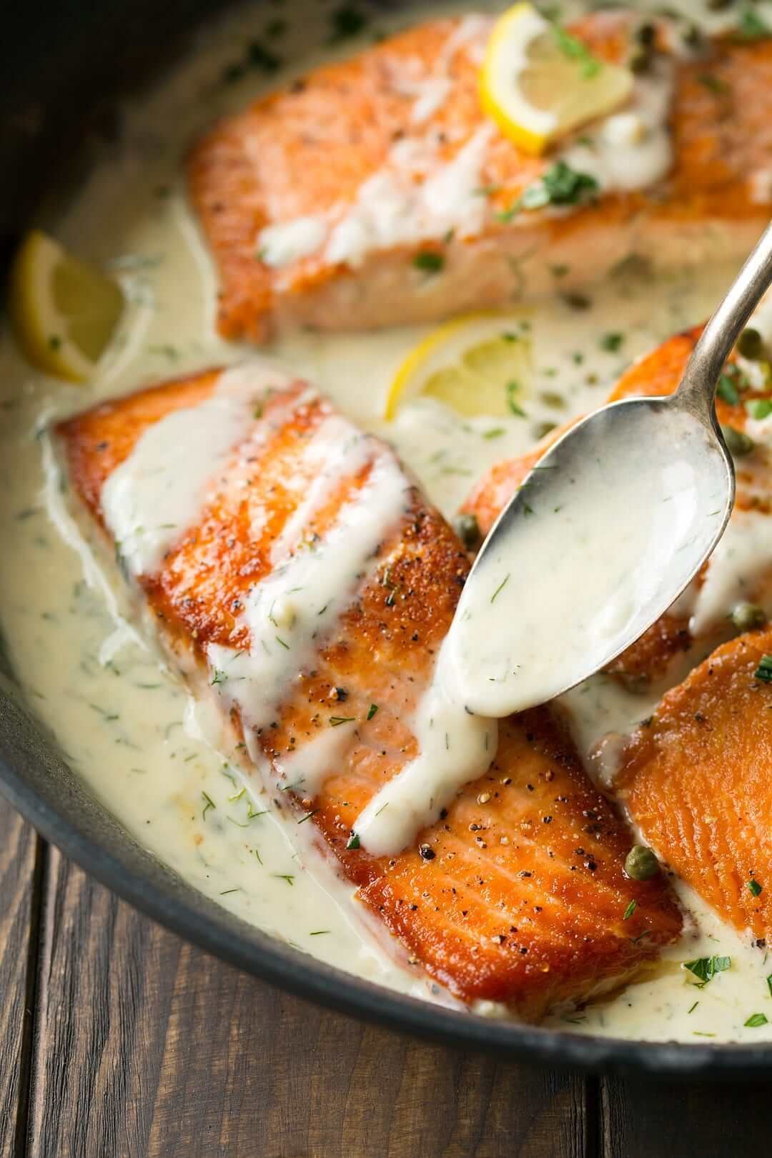 Best Creamy Fish Dishes Of All Time - Easy and Healthy -   15 healthy recipes Salmon sour cream ideas