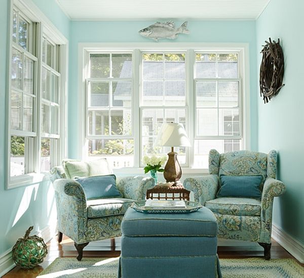 Small Lake Cottage - Charming Home Tour - Town & Country Living -   15 room decor Green sunrooms ideas
