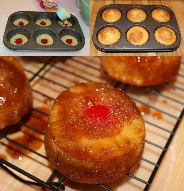 Muffin Tin Pineapple Upside Down Cake Recipes -   16 cake Recepten muffins ideas
