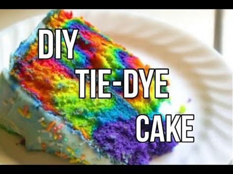 How To Make A Tie-Dye Cake! -   16 cake Unicorn tie dye ideas