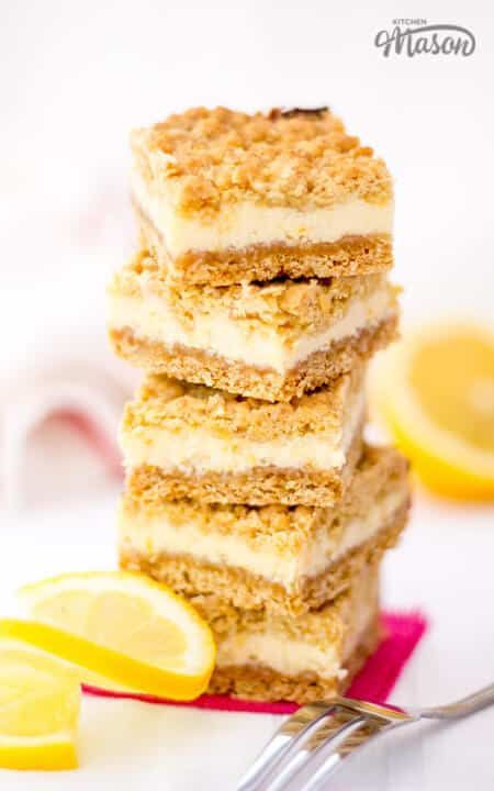 Lemon Cream Crumble Bars | Tray Bake | Easy | Oat | Condensed Milk -   16 desserts Bars business ideas
