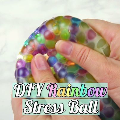 DIY Rainbow Stress Ball -   16 diy projects For The Home kids ideas