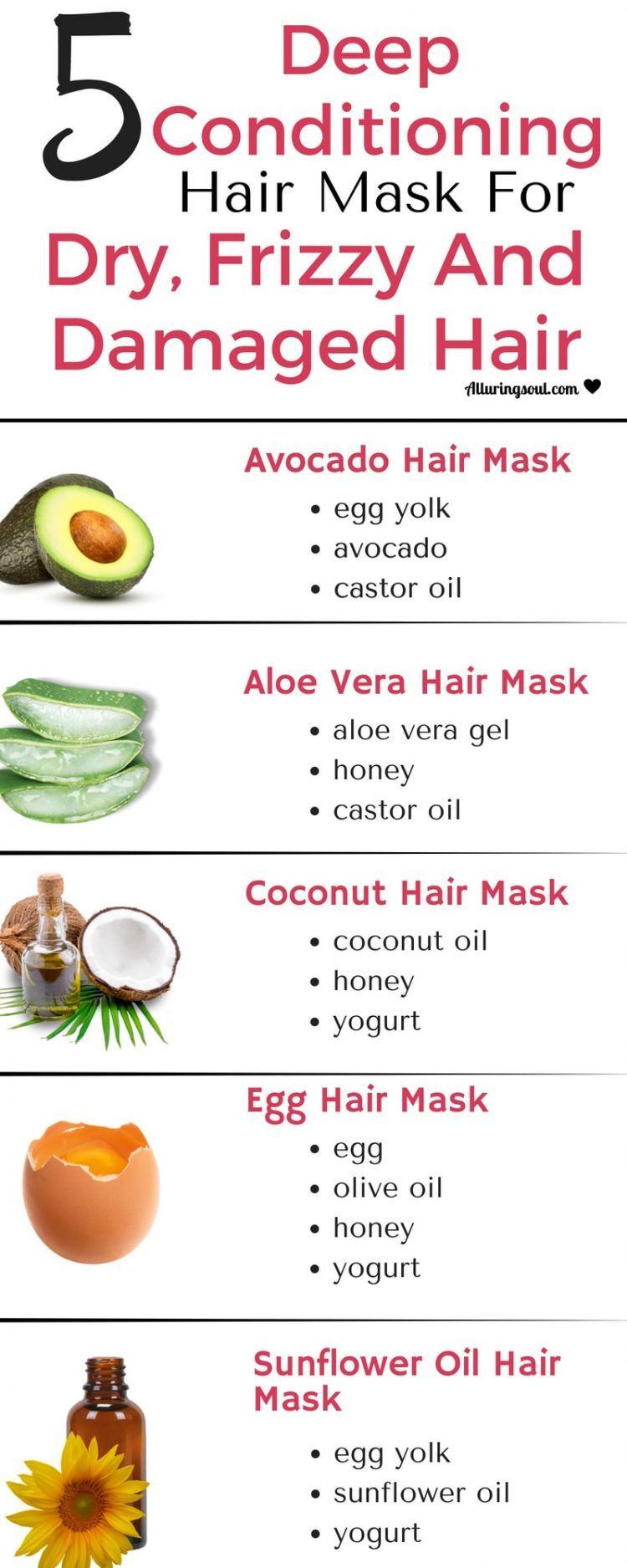 5 Deep Conditioning Hair Mask For Dry, Frizzy & Damaged Hair | Alluring Soul -   16 hair Care dry ideas