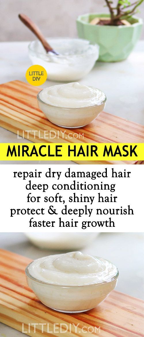 MIRACLE HAIR MASK FOR DRY DAMAGED HAIR - LITTLE DIY -   16 hair Care dry ideas