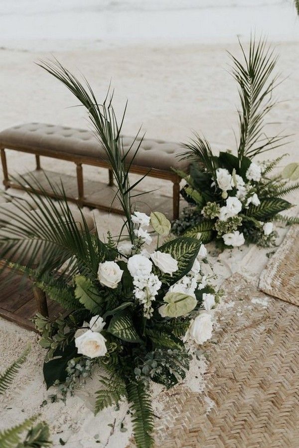20 Stunning Beach Wedding Ceremony Ideas-Backdrops, Arches and Aisles - EmmaLovesWeddings -   16 wedding Beach tropical ideas