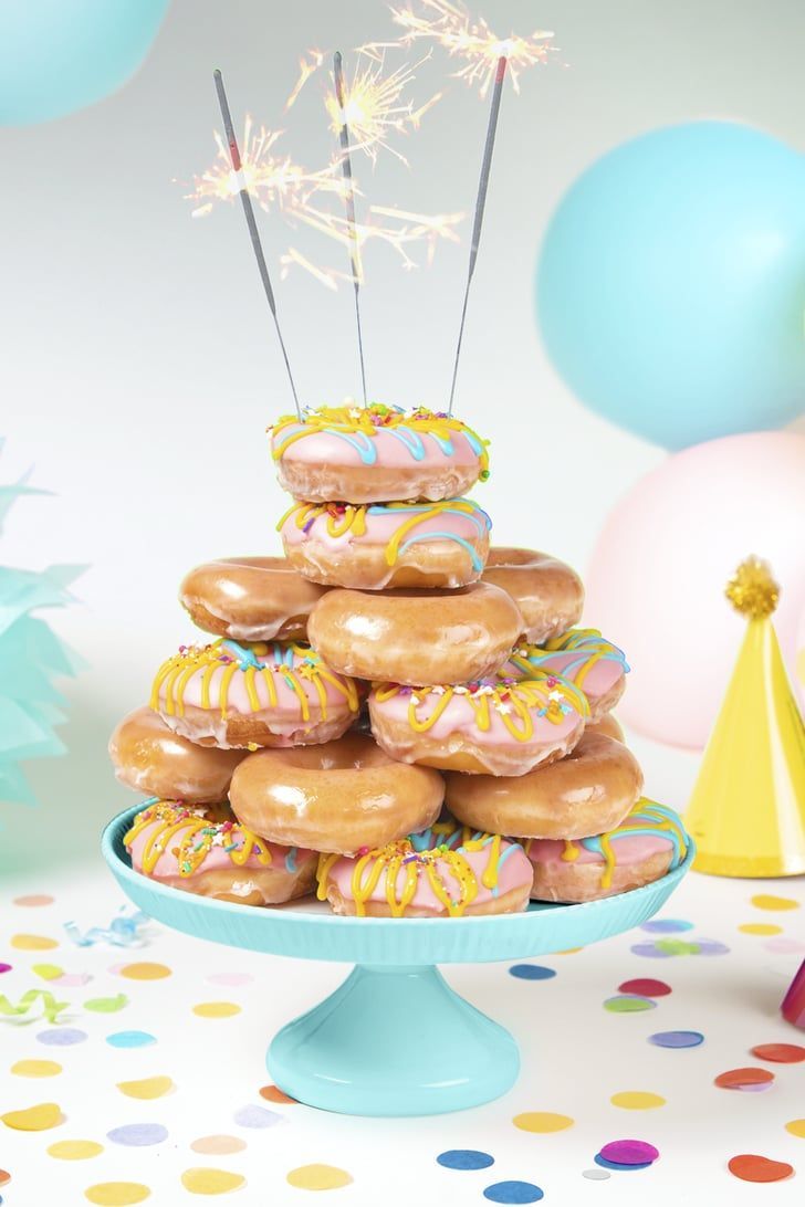 Krispy Kreme's Cake-Batter-Filled Doughnuts Are the Sugary Clusterf*ck You Deserve -   17 cake Amazing birthday ideas