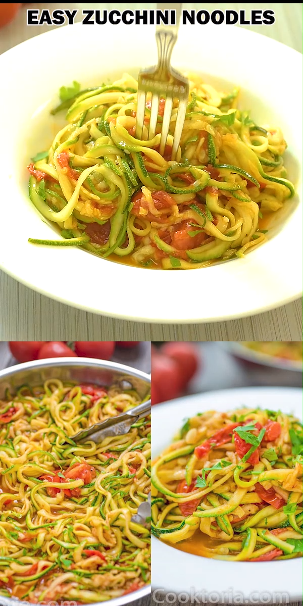 Easy Zucchini Noodles -   17 healthy recipes Simple noodles ideas