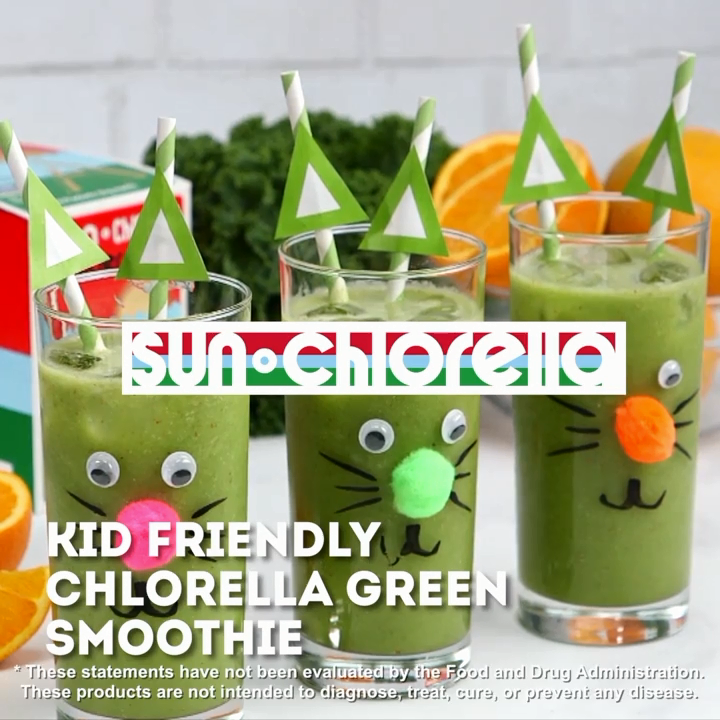 Kid Friendly Chlorella Green Smoothie -   17 healthy recipes weight loss breakfast smoothies ideas