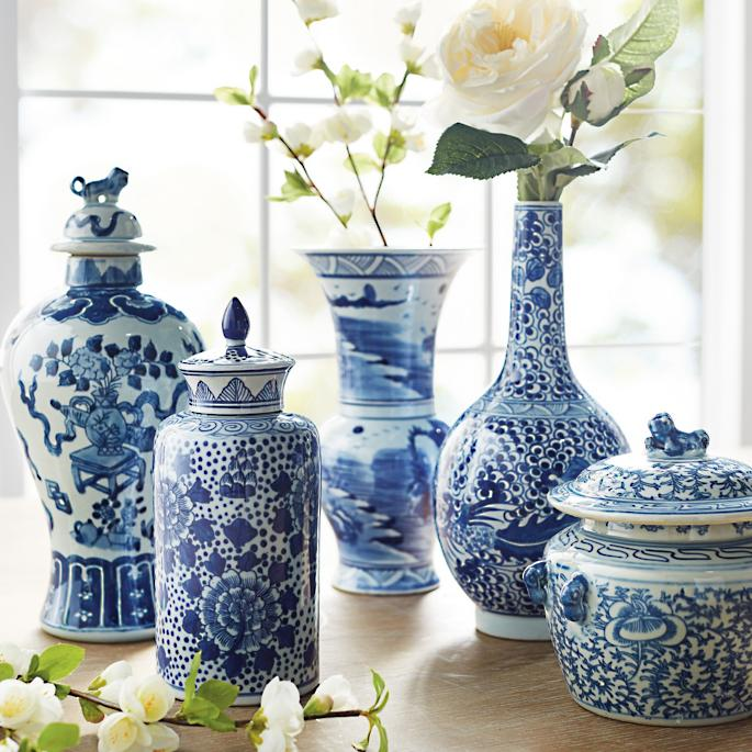Blue Ming Ceramic Collection | Frontgate -   17 home accessories Blue white porcelain ideas