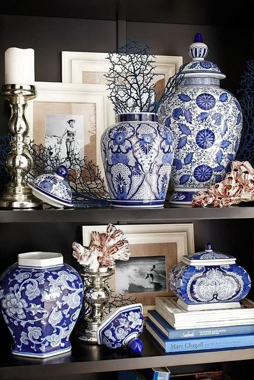 39+ The Most Ignored Fact About Ginger Jars Living Room Uncovered 9 - Dizzyhome.com -   17 home accessories Blue white porcelain ideas