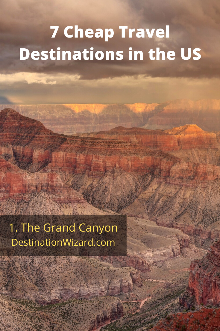 7 Cheap Travel Destinations in the US: The Grand Canyon -   18 cheap travel destinations In The Us ideas
