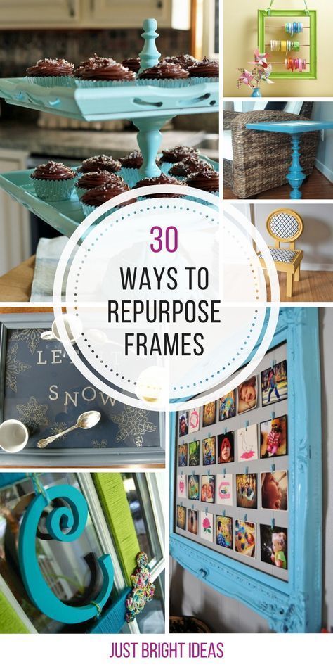30 Amazing Ways to Repurpose Picture Frames You Need to See! -   18 diy projects For The Home picture frames ideas