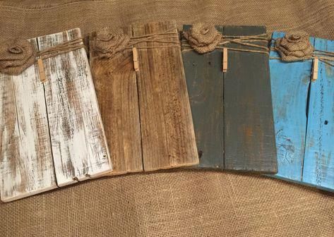 Rustic Wooden Picture Frame / Note Holder / Wooden Frame / rustic decor / farmhouse decor / pallet wood frame / clip board/ FREE SHIPPING -   18 diy projects For The Home picture frames ideas