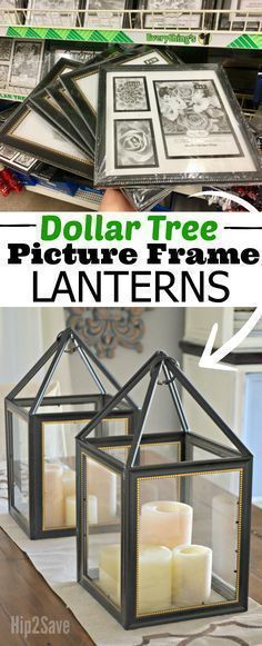 Turn Dollar Store Frames Into a Trendy Decorative Lantern! -   18 diy projects For The Home picture frames ideas