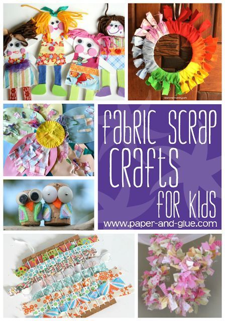 Fabric Scrap Crafts And Activities For Kids -   18 fabric crafts For Kids to make ideas
