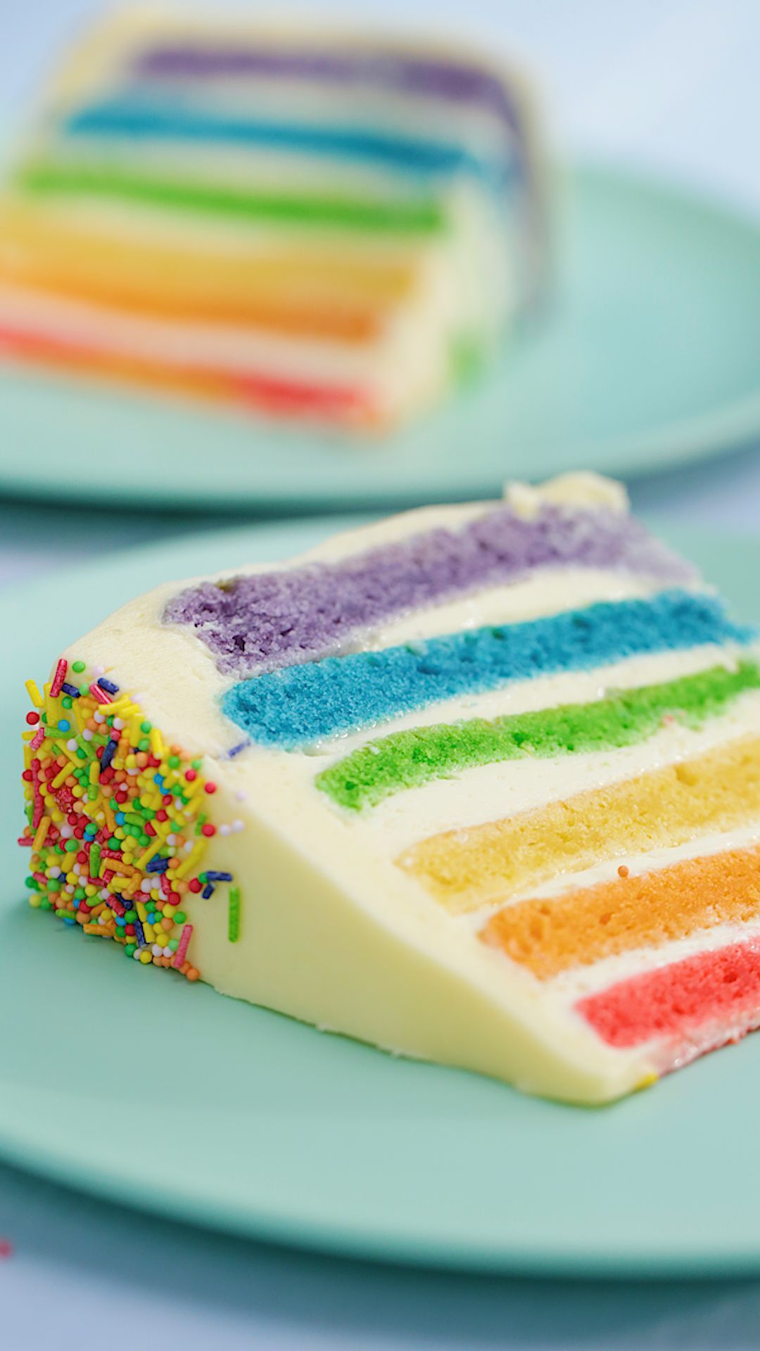 Rainbow Vertical Layer Cake -   18 rainbow cake Videos ideas