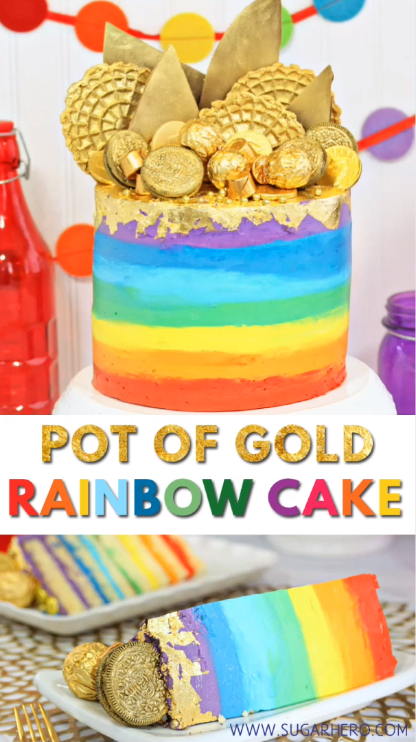 Pot of Gold Rainbow Cake -   18 rainbow cake Videos ideas
