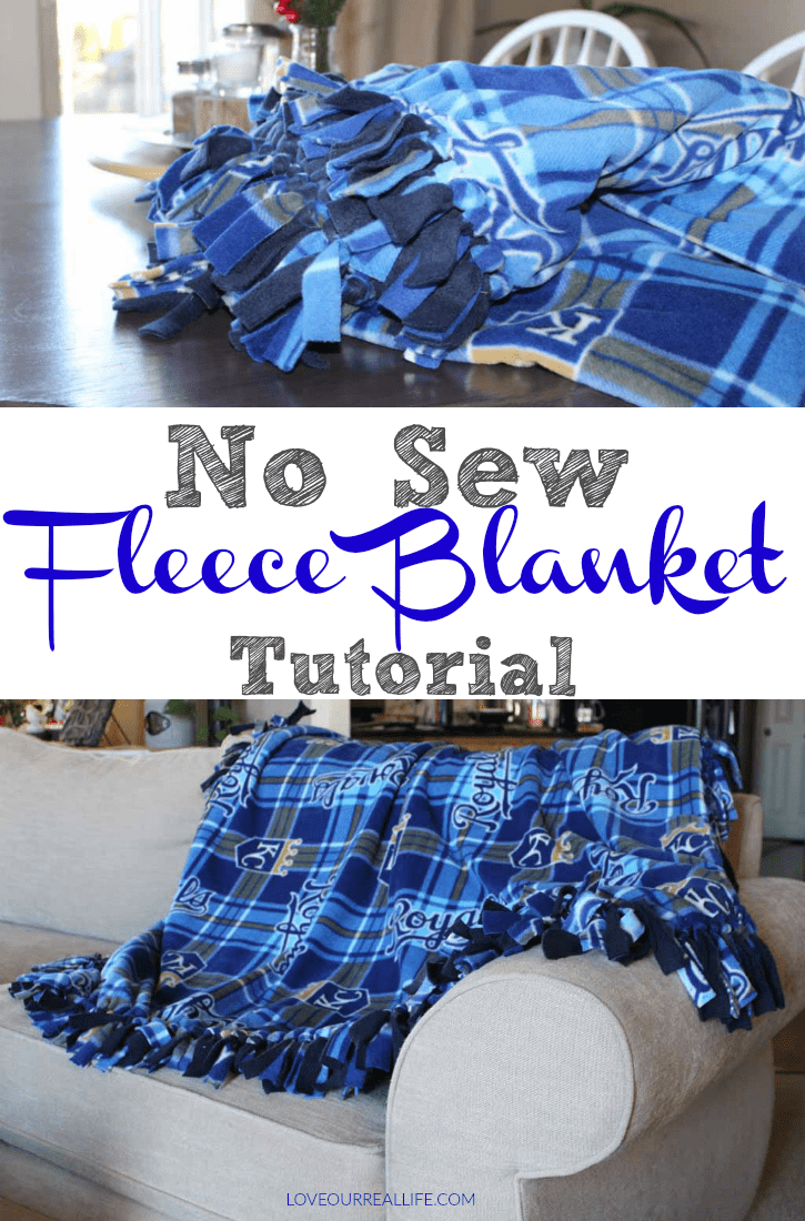 No Sew Fleece Blanket Tutorial ? Love Our Real Life -   19 fabric crafts No Sew simple ideas