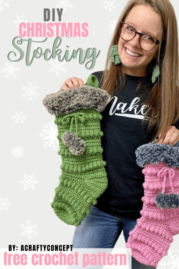 How To Crochet A Jolly Christmas Stocking Free Pattern - -   19 knitting and crochet Learning patterns ideas
