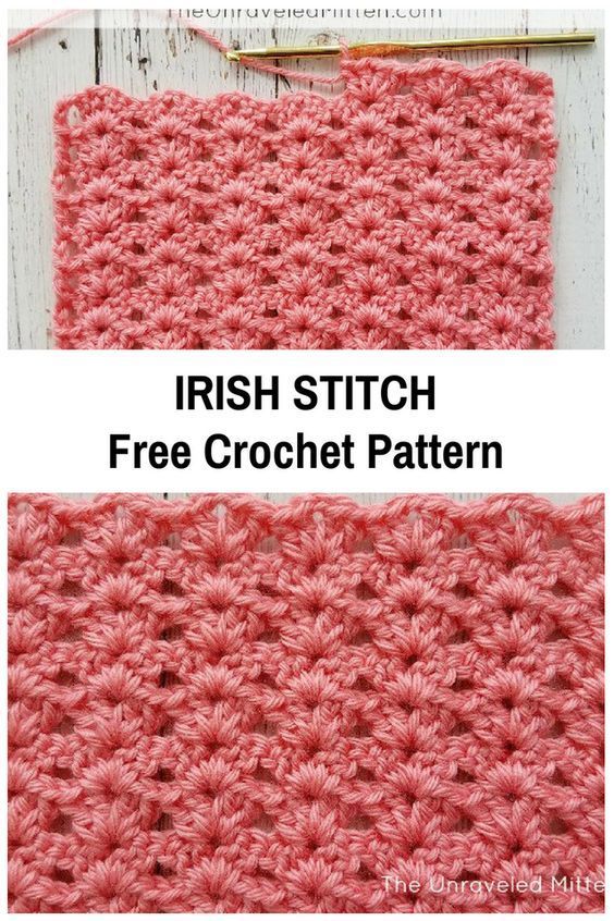 Irish Stitch Free Crochet Pattern- Relaxing And Easy To Memorize -   19 knitting and crochet Learning patterns ideas
