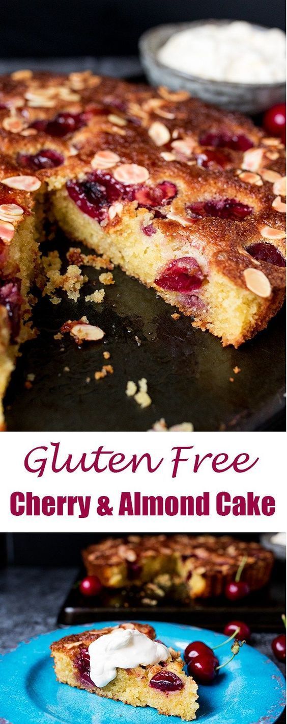 Gluten Free Cherry and Almond Cake -   20 cake Pretty gluten free ideas