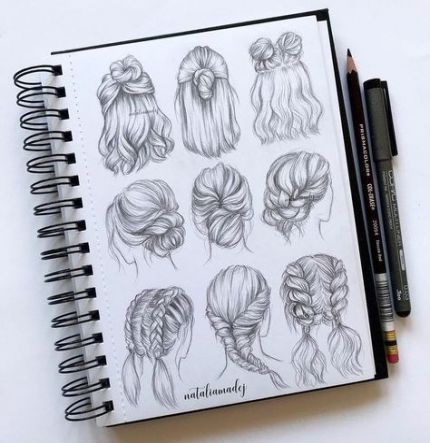 Drawing sketches hair art 17+ Ideas for 2019 -   10 hair Art sketch ideas