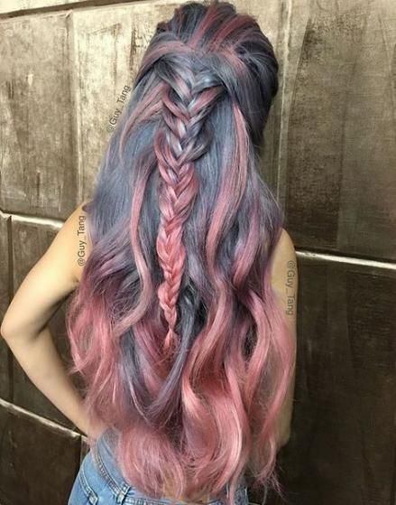 12 hair Pink gray ideas
