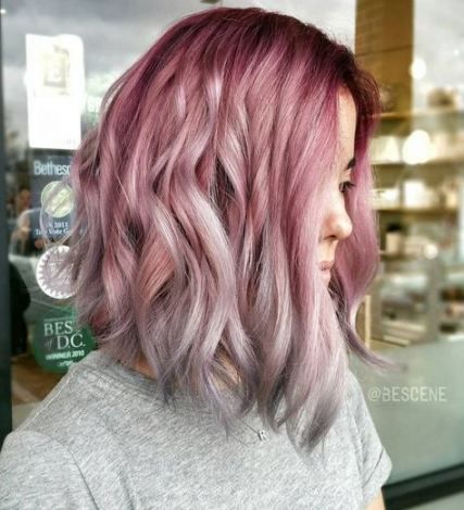 33+  Ideas hair color grey pink gray -   12 hair Pink gray ideas