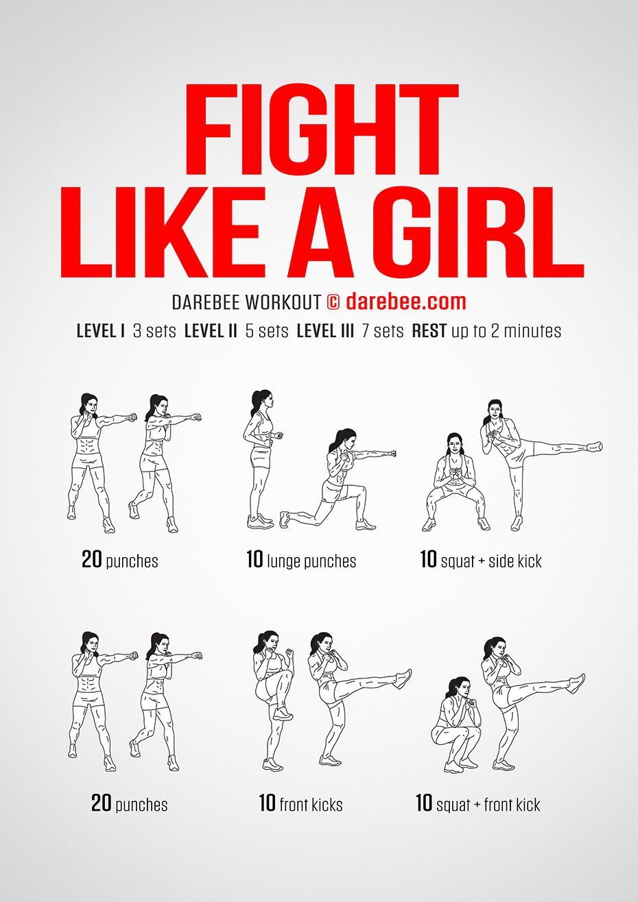 Fight Like A Girl Workout! -   13 fitness Female workout ideas