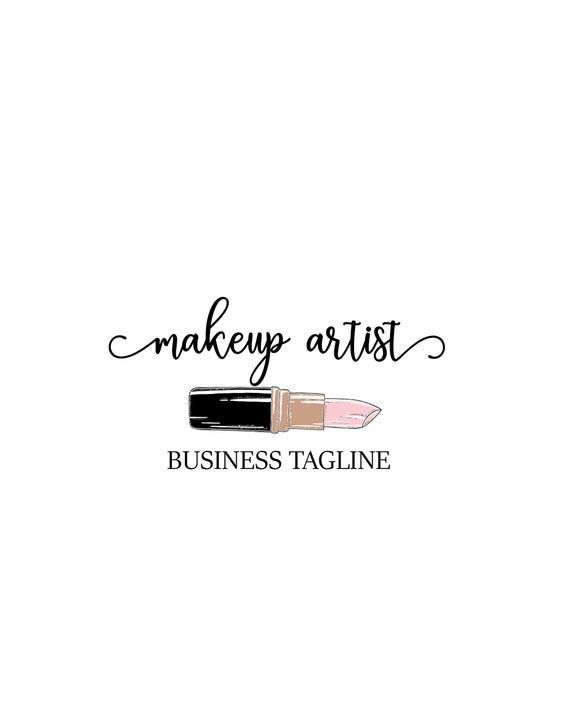 Makeup Logo, Salon Logos, Makeup Artist Logo, Beauty Blogger Logo, Cosmetics Logo -   13 makeup Logo illustration ideas