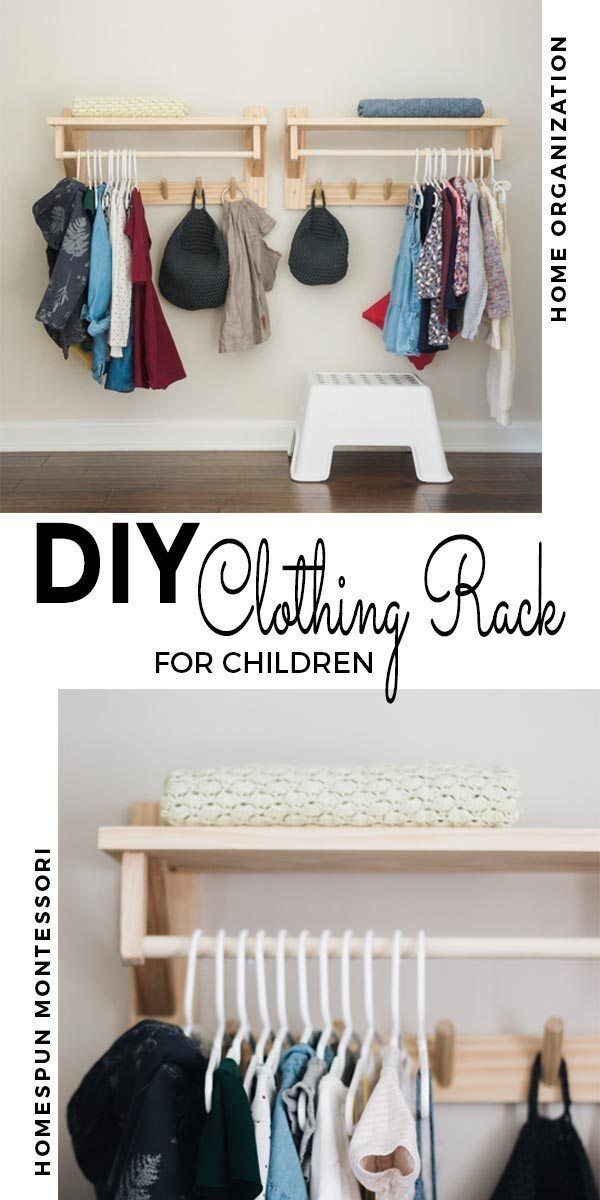 DIY: Clothing Rack with Shelf -   14 DIY Clothes Rack children ideas