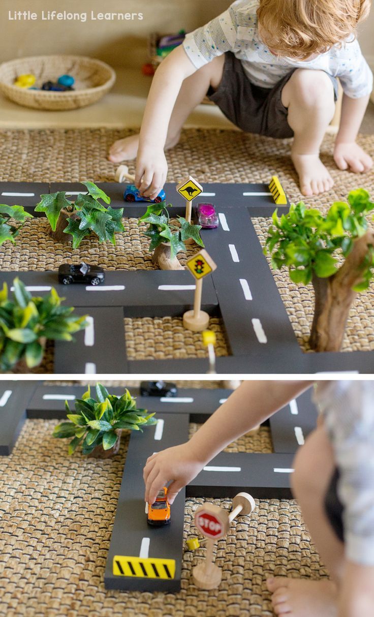 DIY Road Blocks - Little Lifelong Learners -   14 diy projects For Boys for kids ideas