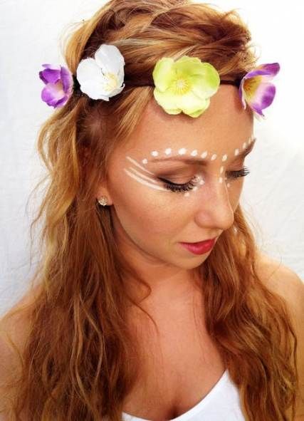 21+ new ideas makeup festival floral crowns -   14 makeup Festival fluo ideas