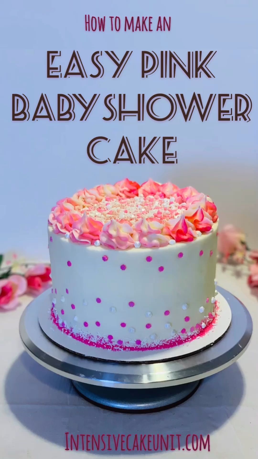 Easy Pink Baby Shower Cake -   15 cake Pink raspberry mousse ideas