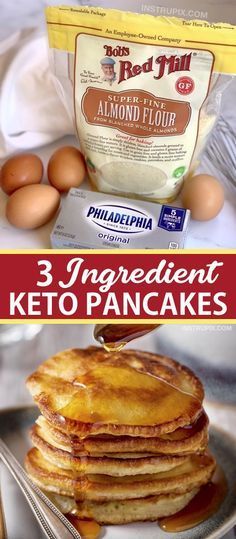 The BEST 3 Ingredient Keto Pancakes -   15 diet Easy cheese ideas