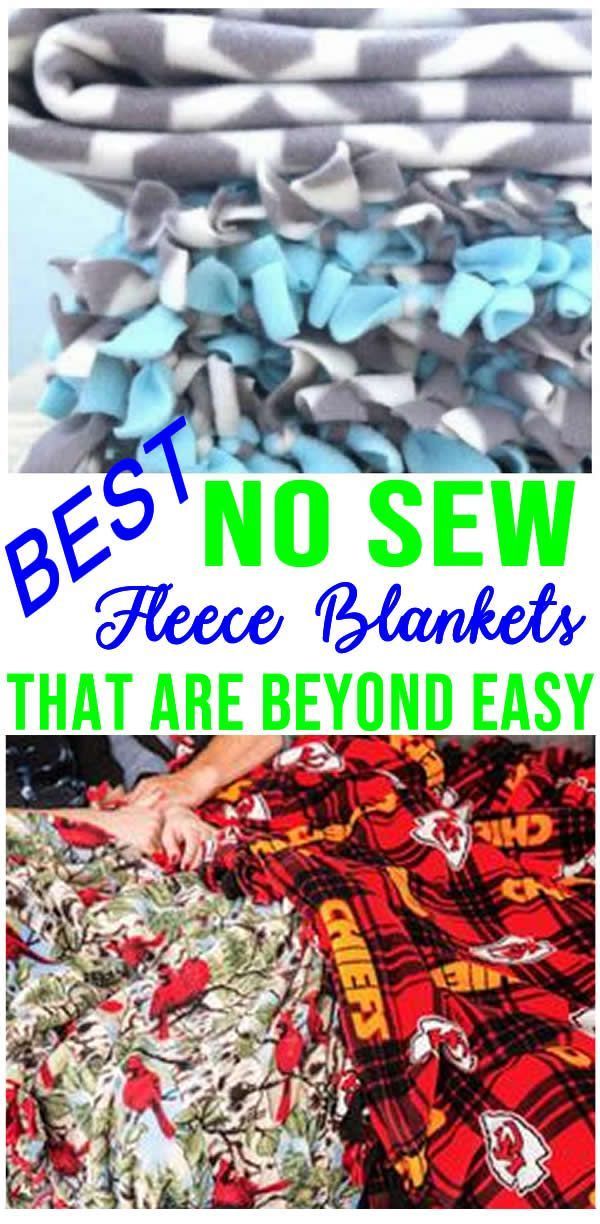 SIMPLE DIY No Sew Fleece Blankets! How To Make No Sew Fleece Blankets – Fun DIY Craft Projects – Kids – Adults – Gifts -   15 diy projects For Gifts fun ideas